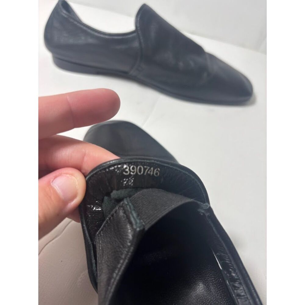 Aquatalia Ballet Flat Women Black Nappa Leather Revy Comfort Travel Loafer sz 7 - Picture 4 of 5